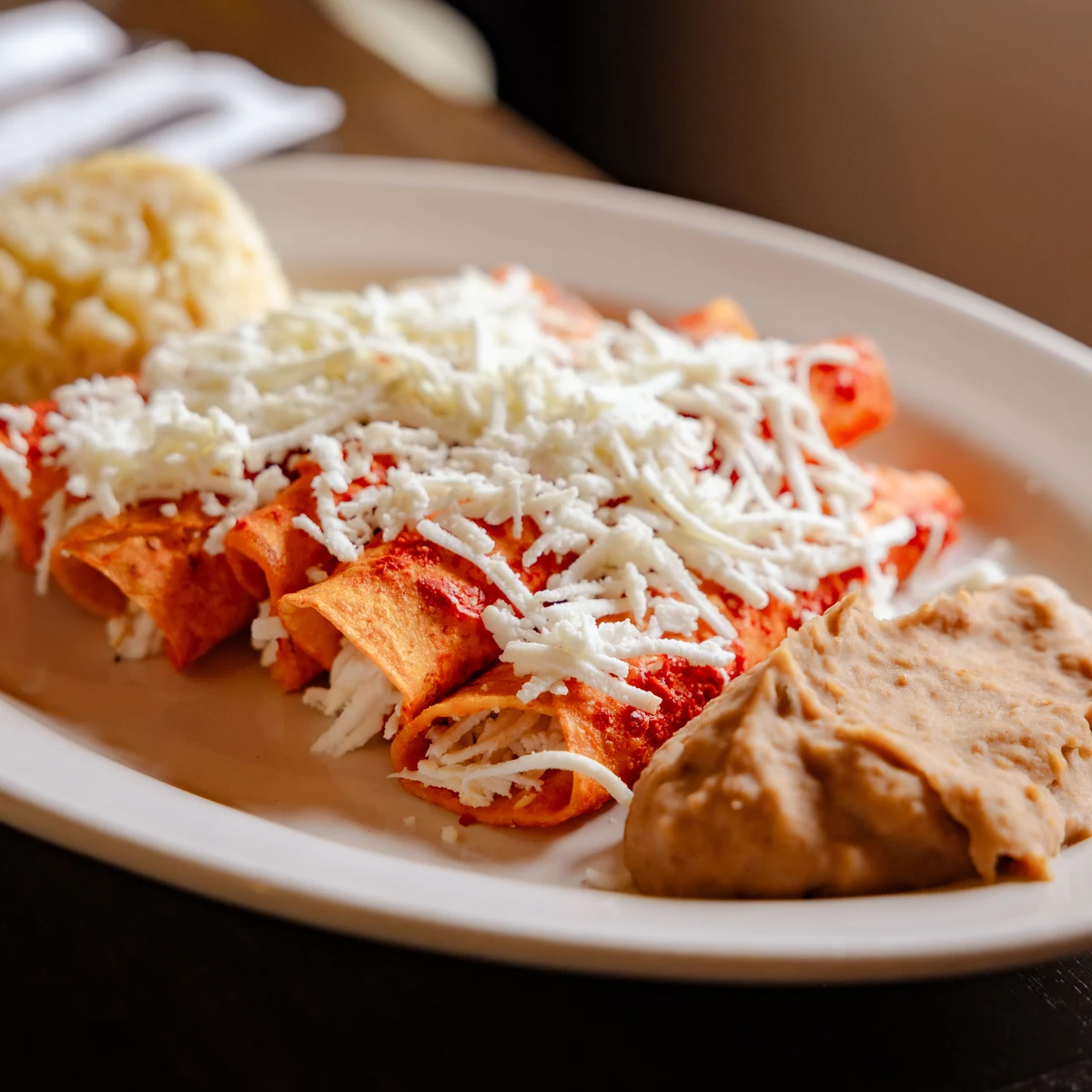Enchiladas rojas de Casa Grande